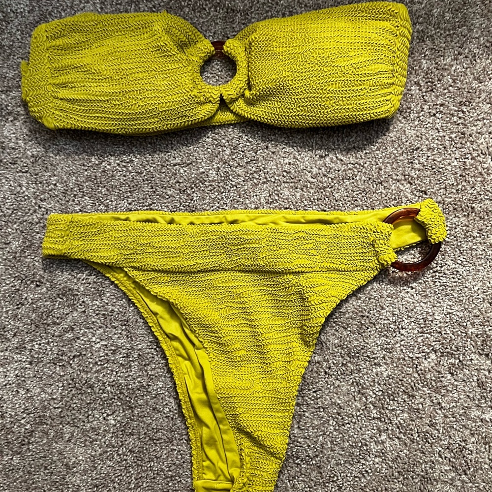 Lemongrass Green Bikini Set (Costa Rica Top/ Antigua Bottom)